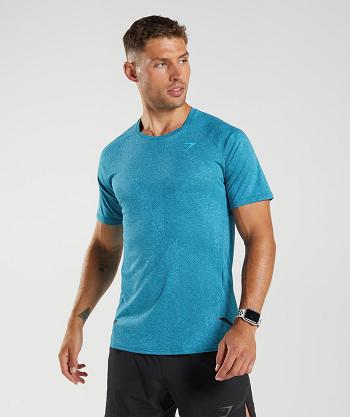 T Shirts Gymshark Apex Hombre Azules Gris Oscuro Azules | CO 3388CTV